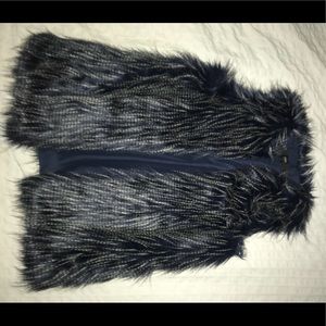 Faux fur vest